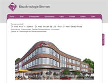 Tablet Screenshot of endokrinologie-bremen.de